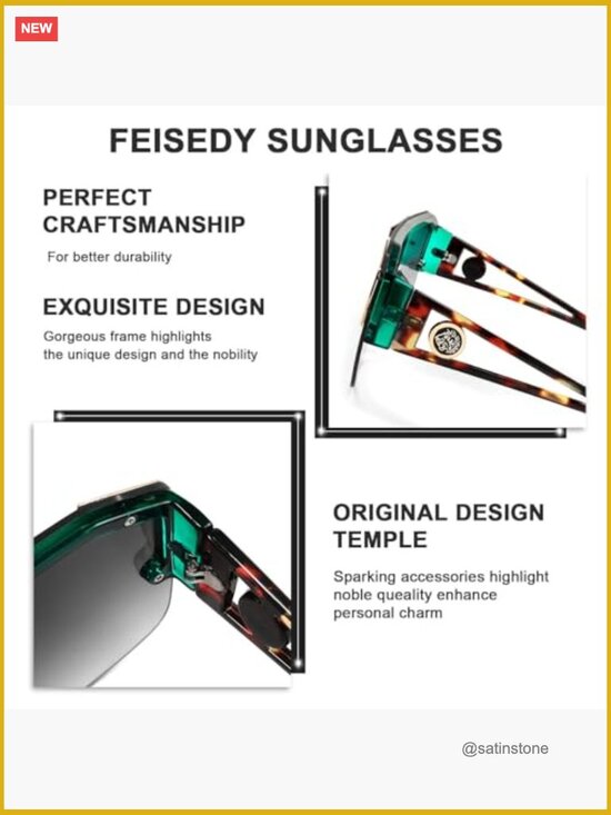 Square Oversized Shield Sunglasses UV400 One Piece Lens Unisex main image 5